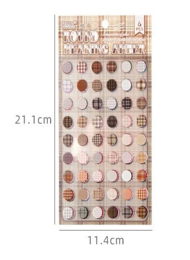 SAMVARDHAN Round Dot Journaling Stickers Set - 24 Sheets | Pastel, Vintage & Patterned Circle Stickers for Bullet Journals, Planners, Scrapbooking, Study Notes, DIY Crafts & Aesthetic Stationery - Image 2